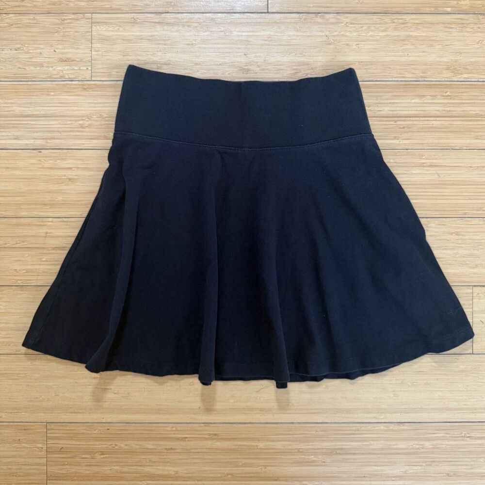 Garage Black Circle Skater Skirt Y2K Flare Mini Knit A-Line